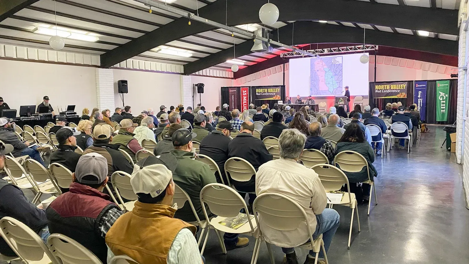 Attendees gathered for the North Valley Nut Conference program in 2025