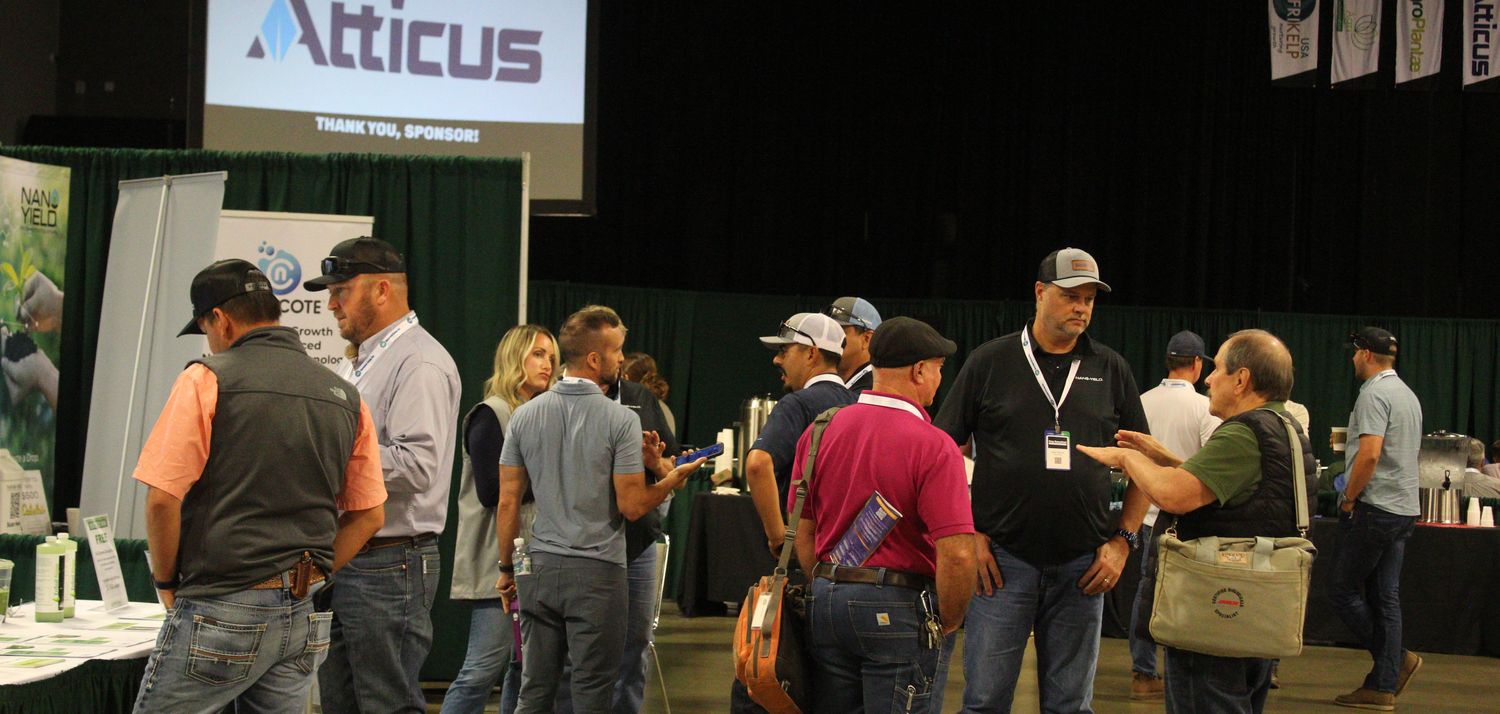The busy CCC exhibit hall at the Visalia Convention Center