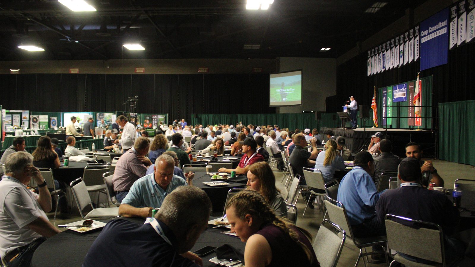 A packed Crop Consultant Conference general session